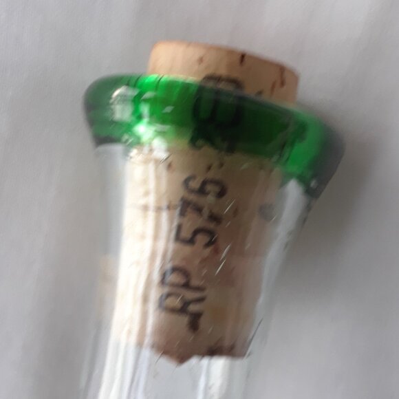 PORFIDIO Green Cactus Hand Blown Art Glass Empty Tequila Bottle Mexico - Picture 6 of 9